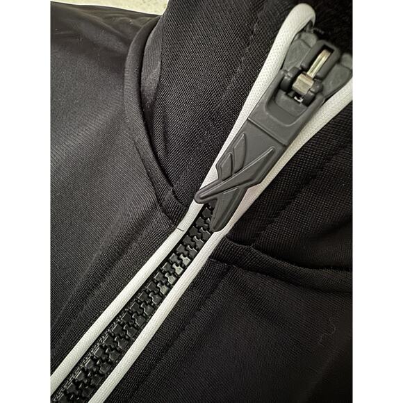 Reebok Tricot Women’s Track Jack Logo Full Zip Back Color Block B&W Size 2XL - Picture 4 of 10
